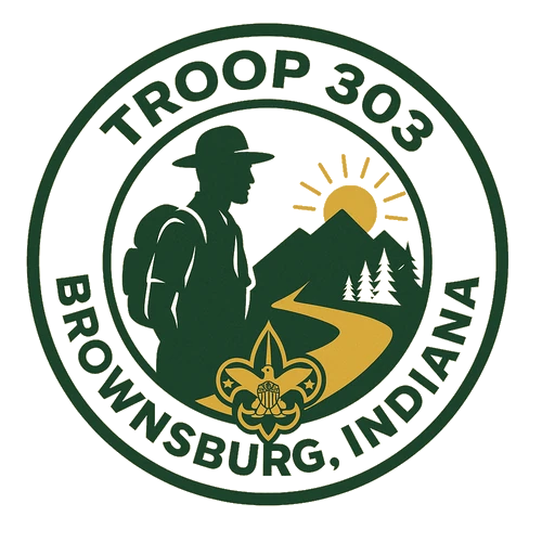 Troop 303, Brownsburg, Indiana badge